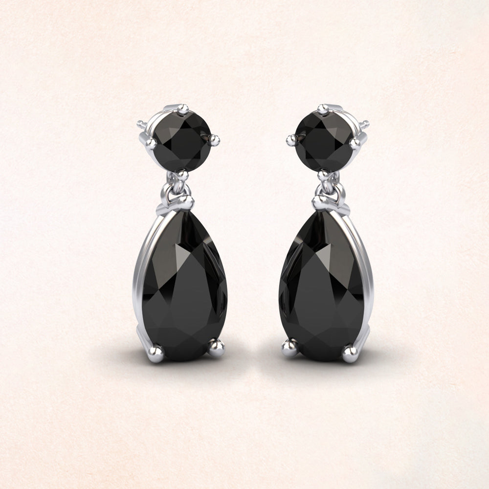 Black Diamond Earrings