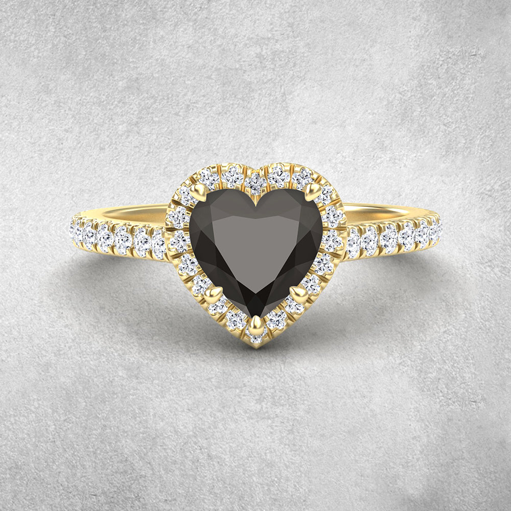 Black Diamond Engagement Rings