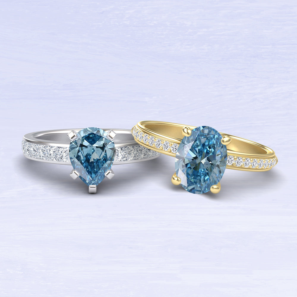 Blue Diamond Rings