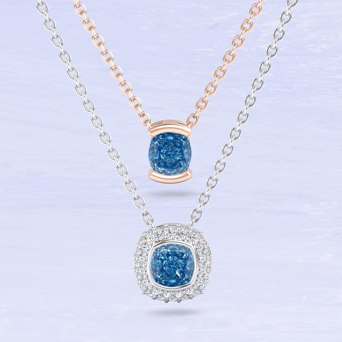 Blue Diamond Necklaces