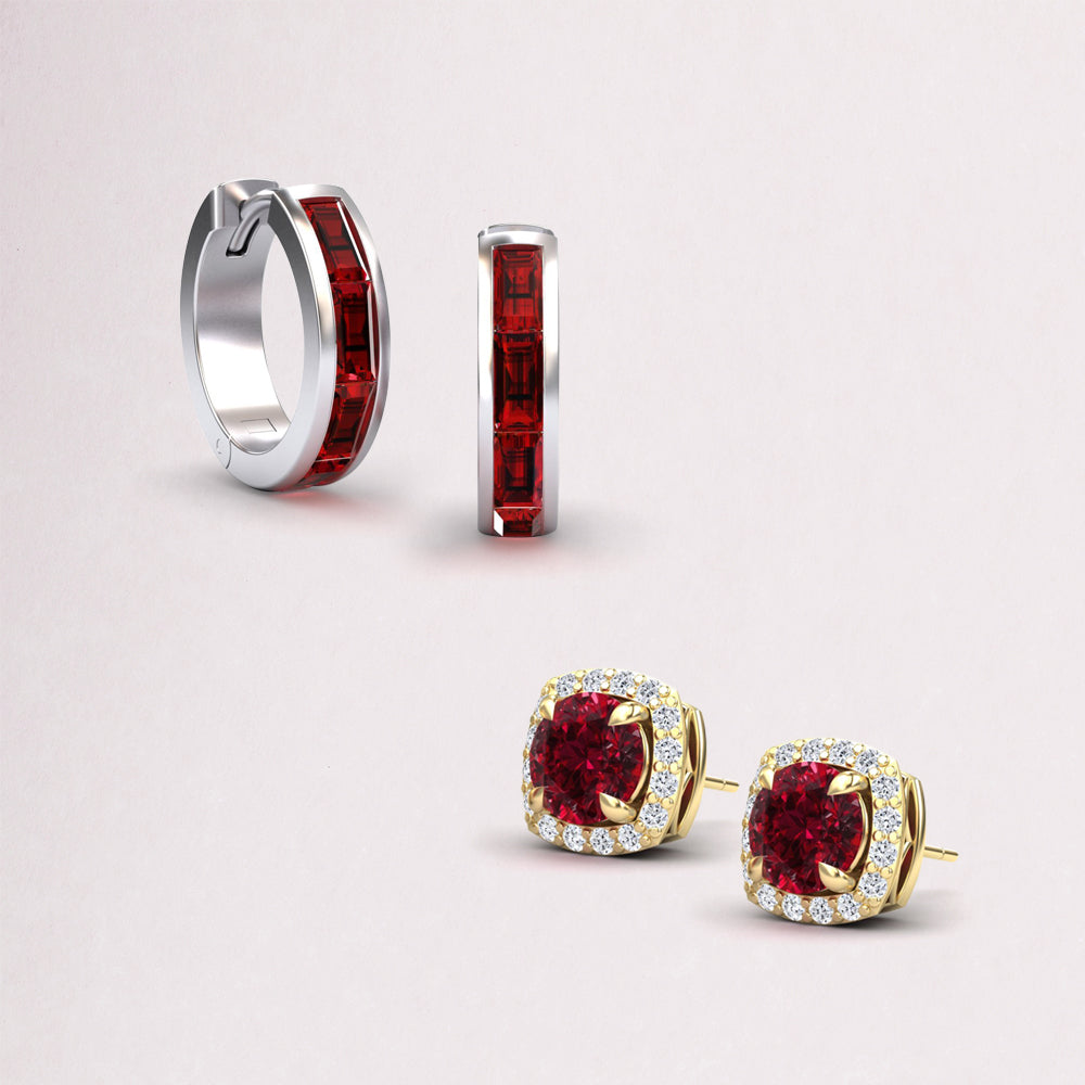 Ruby Earrings