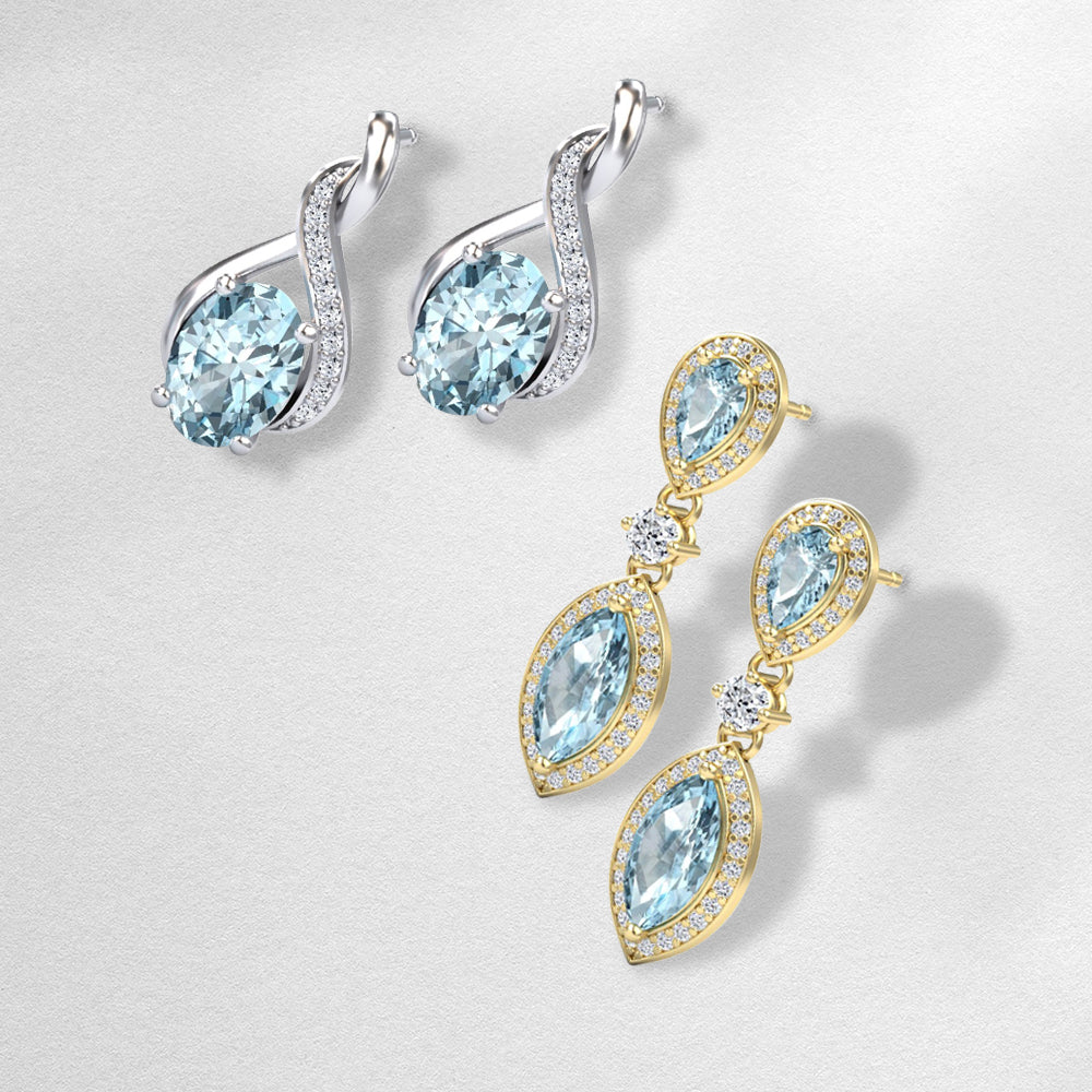 Aquamarine Earrings