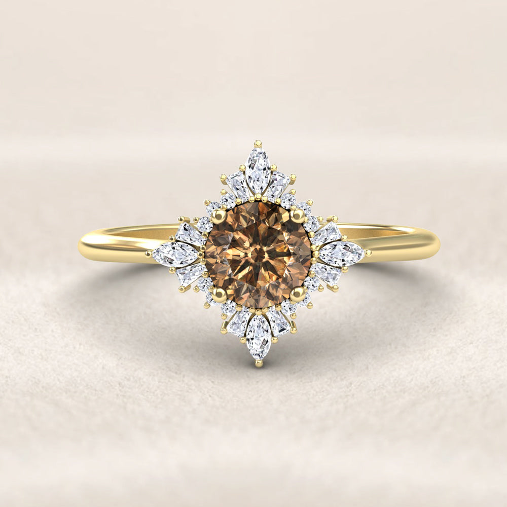 Champagne Diamond Rings