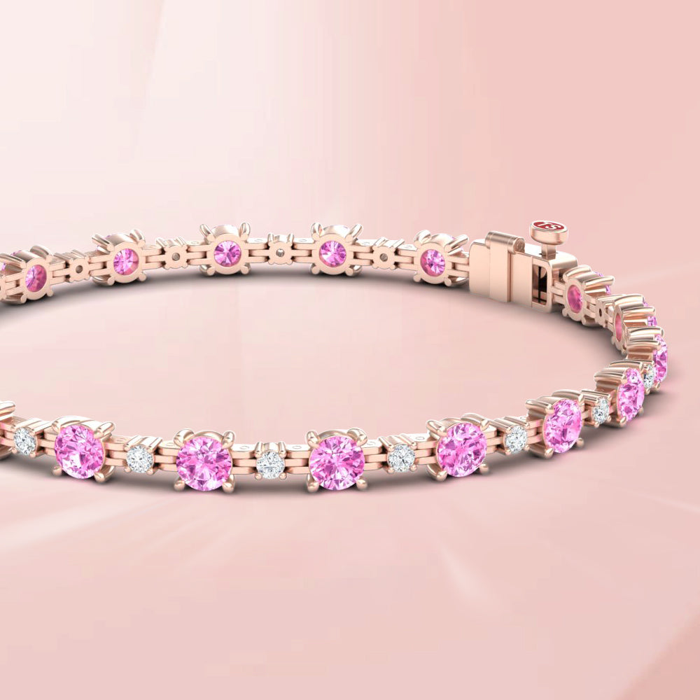 Pink Sapphire Bracelets