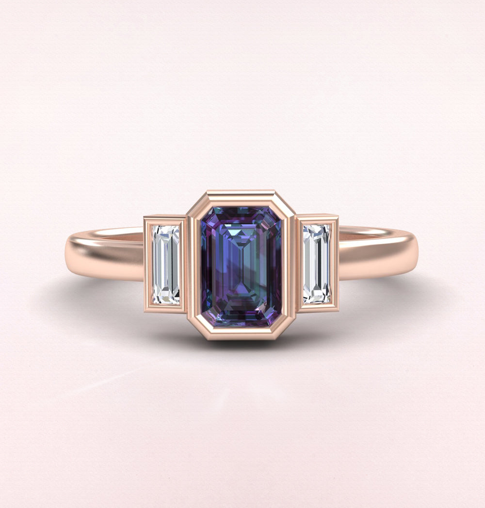 Lab Grown Alexandrite Rings