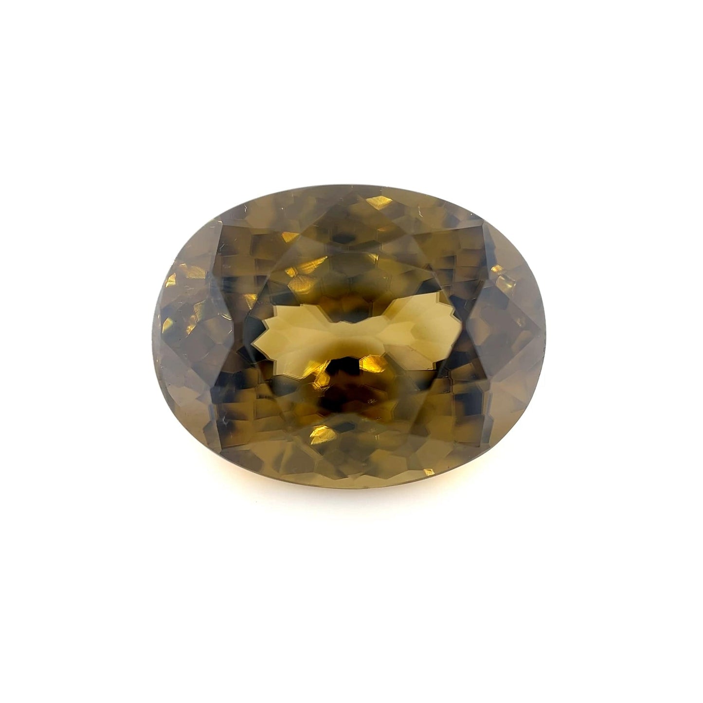 20.0x15.8mm Oval Brown Zircon