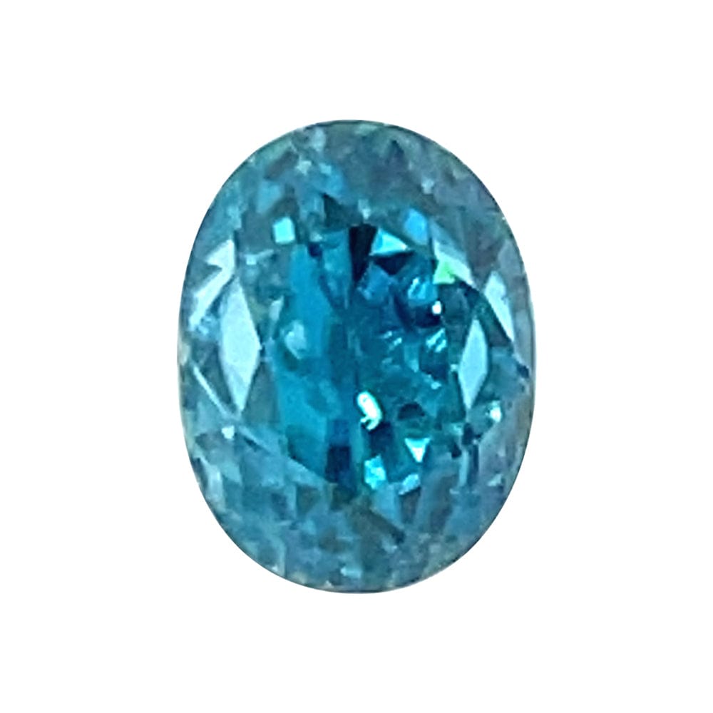 2.40 Carats Premium 7.0x5.5 Oval Blue Zircon