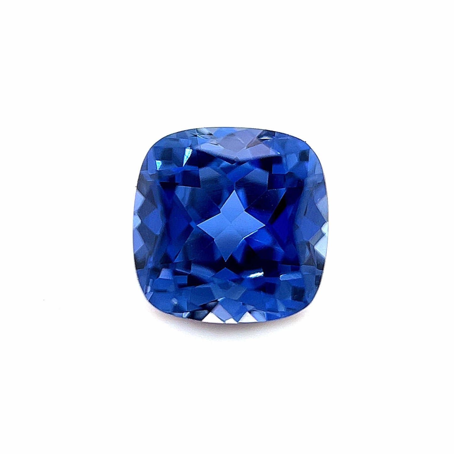 8mm Exceptional Cushion Lab Created Blue Sapphire