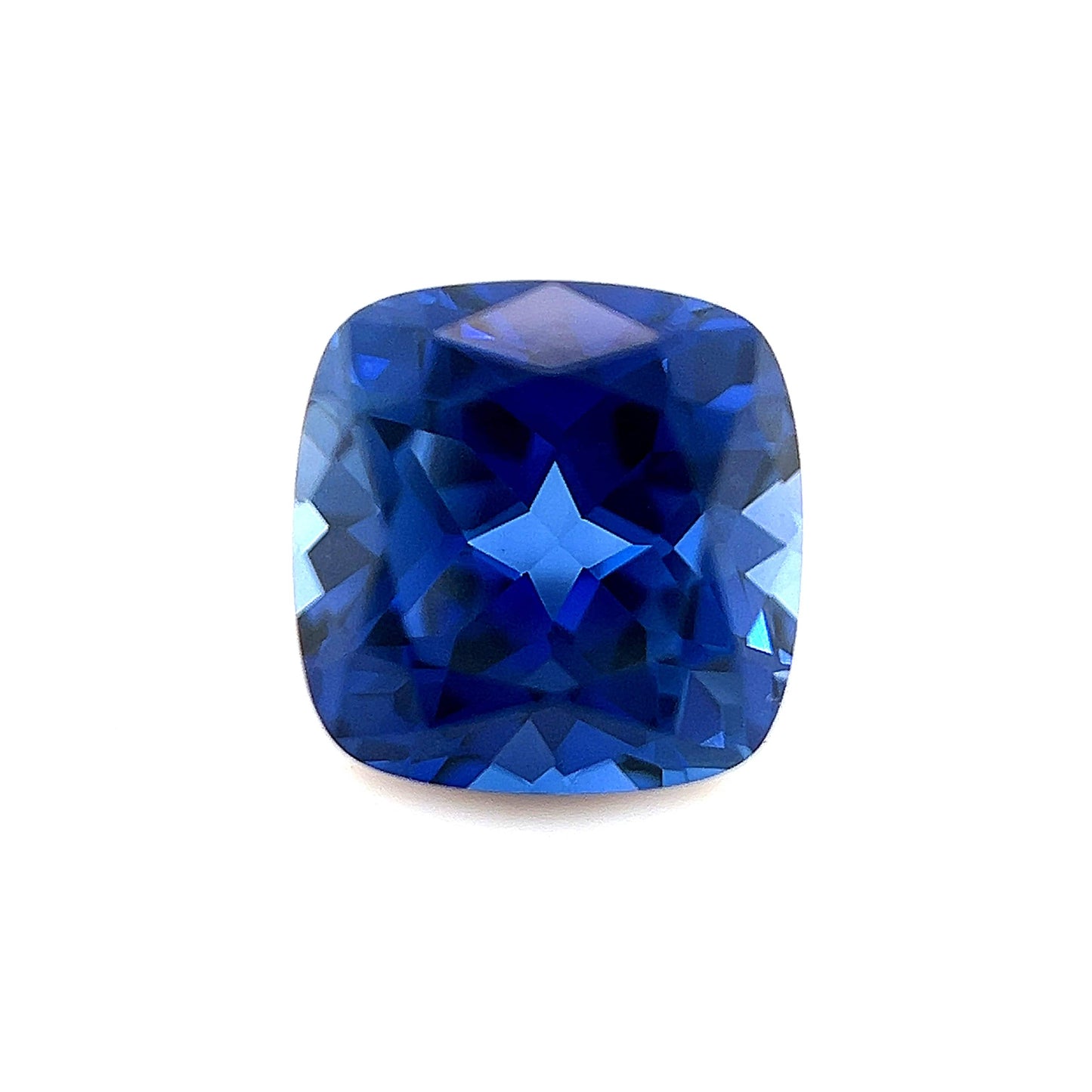 9mm Exceptional Cushion Lab Created Blue Sapphire