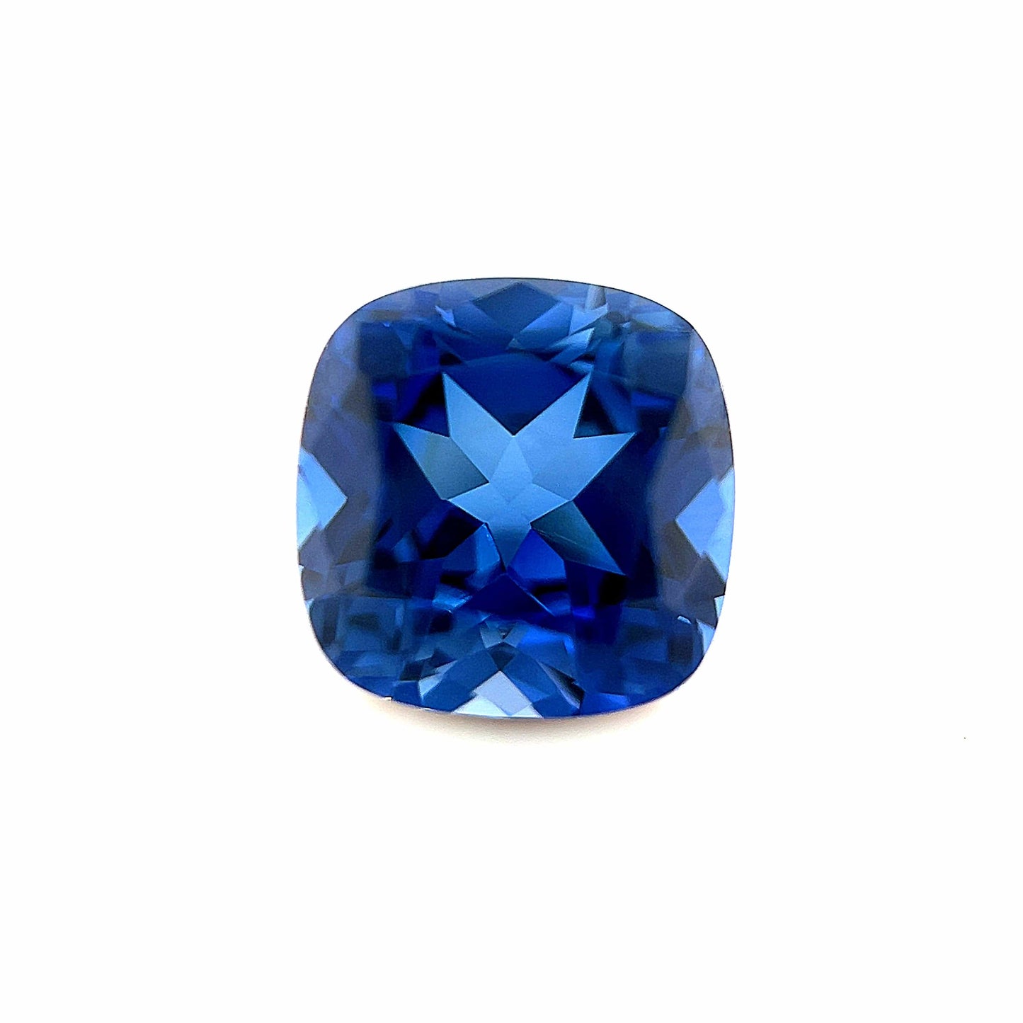 10mm Exceptional Cushion Lab Created Blue Sapphire