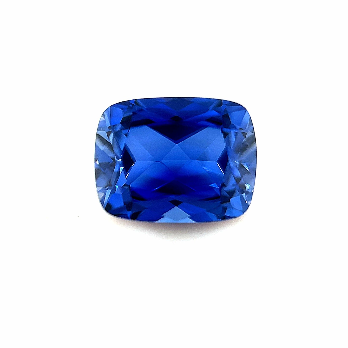 9x7 Exceptional Cushion Lab Created Blue Sapphire