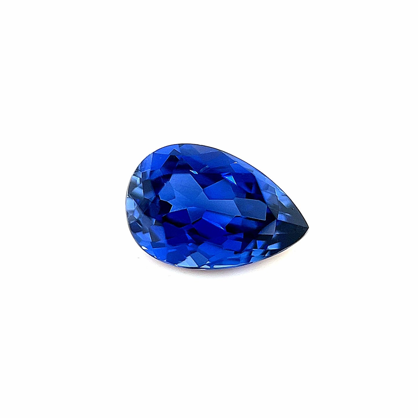 9x6 Exceptional Pear Lab Created Blue Sapphire