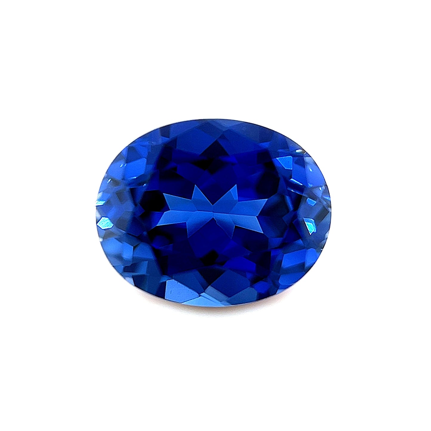 10x8 Exceptional Oval Lab Created Blue Sapphire