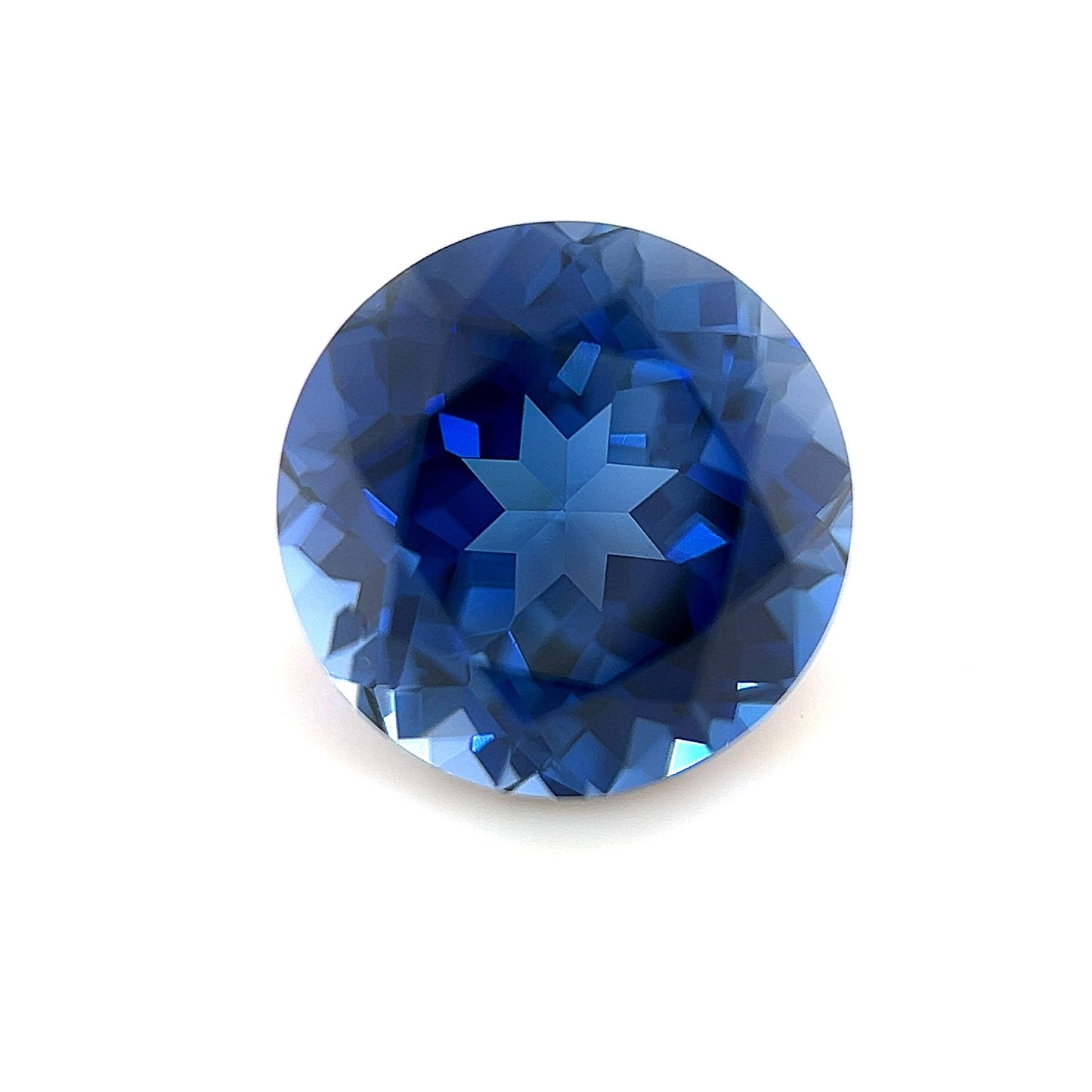 10mm Exceptional Round Lab Created Blue Sapphire