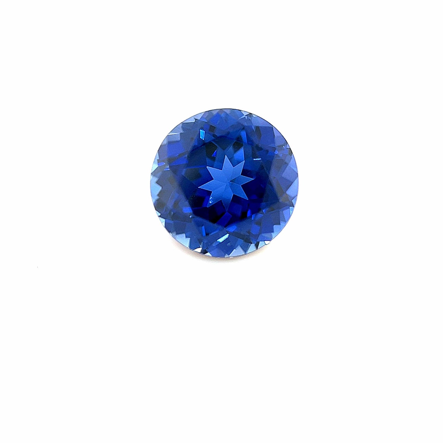 8.5mm Exceptional Round Lab Created Blue Sapphire