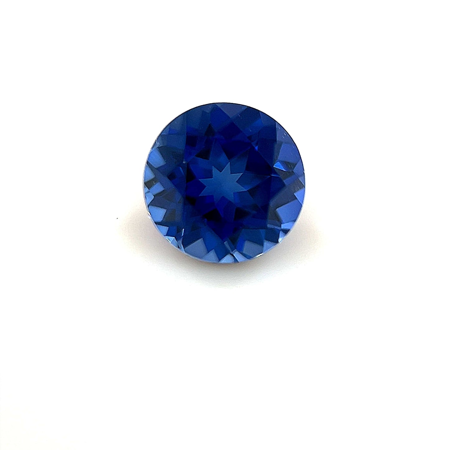 6.5mm Exceptional Round Lab Created Blue Sapphire