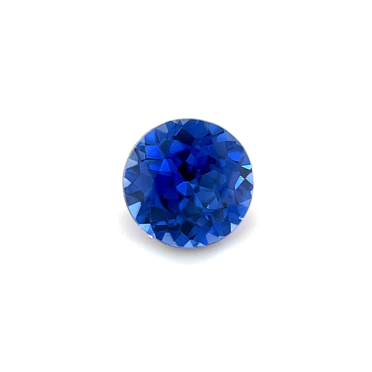 5.5mm Exceptional Round Lab Created Blue Sapphire
