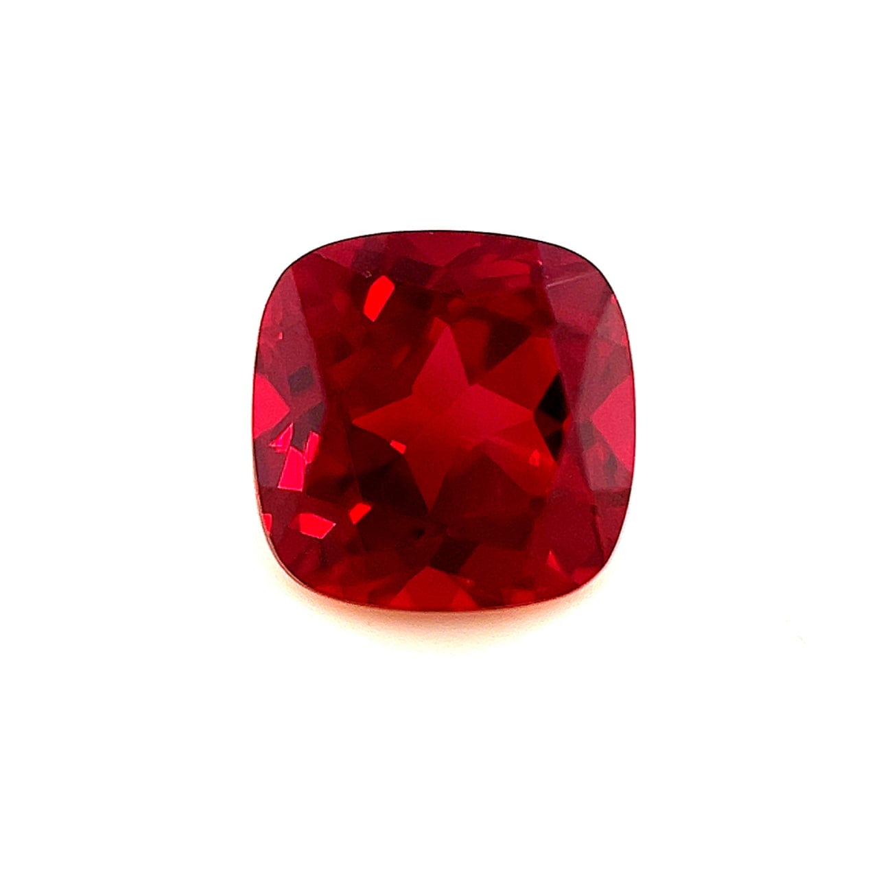 7mm  Exceptional Cushion Lab Created Ruby