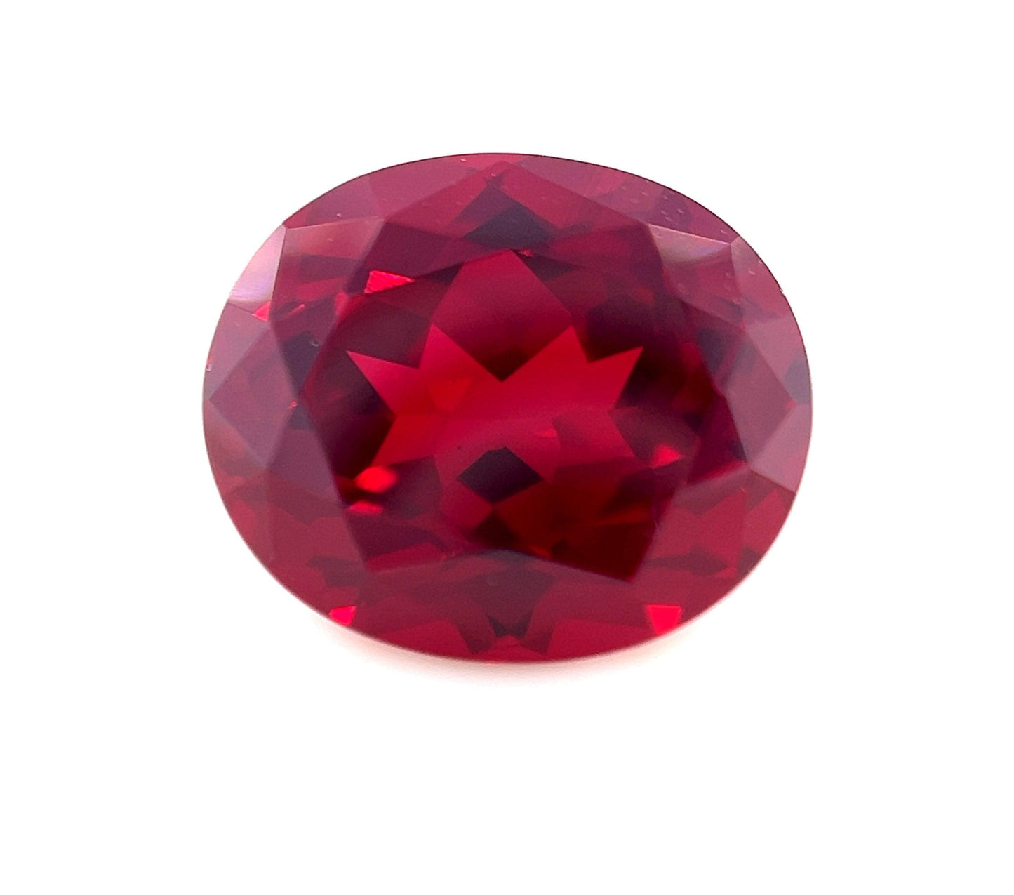 12.0x10.0 Exceptional Oval Lab Created Ruby
