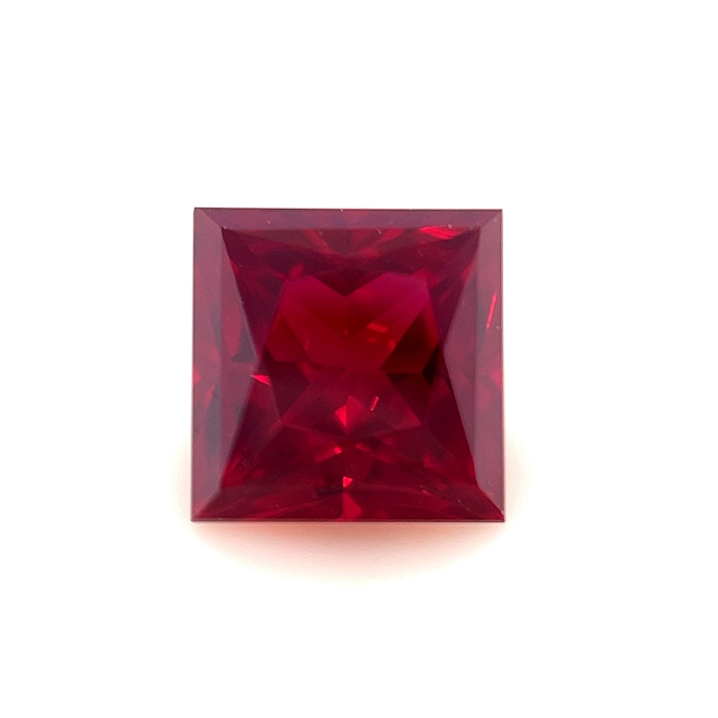 6mm Exceptional Square Princess Lab Created Ruby