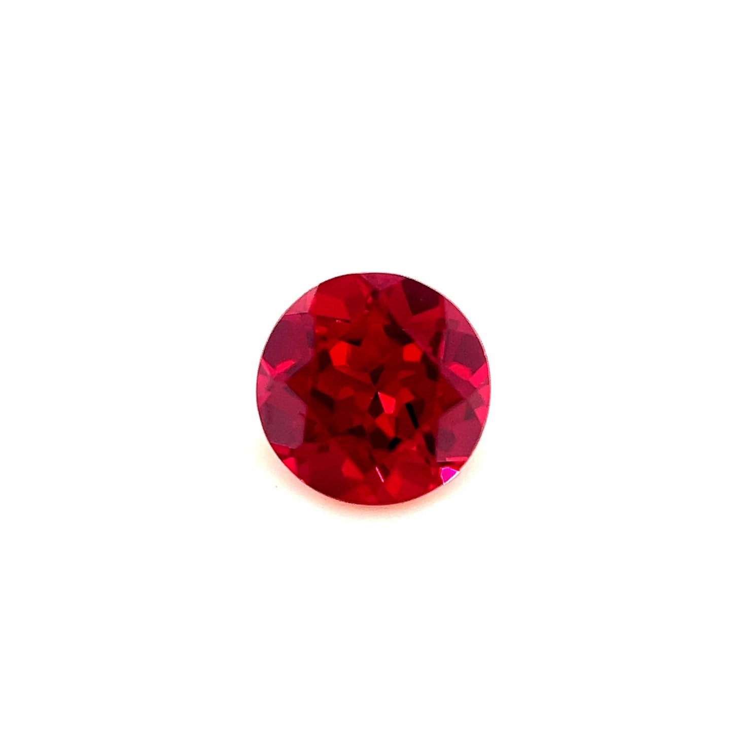 5.5mm Exceptional Round Lab Created Ruby