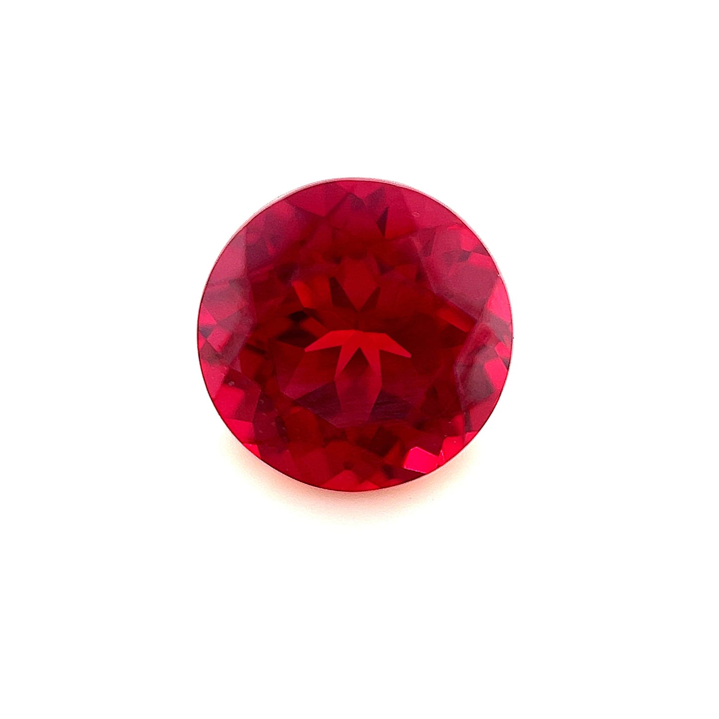 7mm Exceptional Round Lab Created Ruby