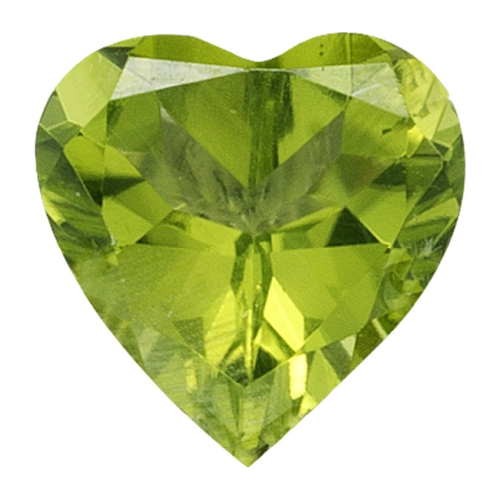 6.00-6.00 mm Premium Heart Peridot