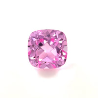 Lab Created Pink Sapphire 7x7mm Cushion Shape