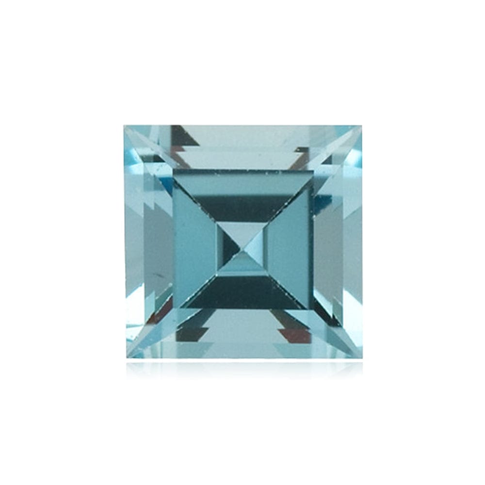 6.00-6.00 mm Premium Square Aquamarine