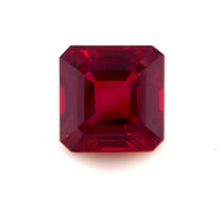 8mm Exceptional Asscher Lab Created Ruby