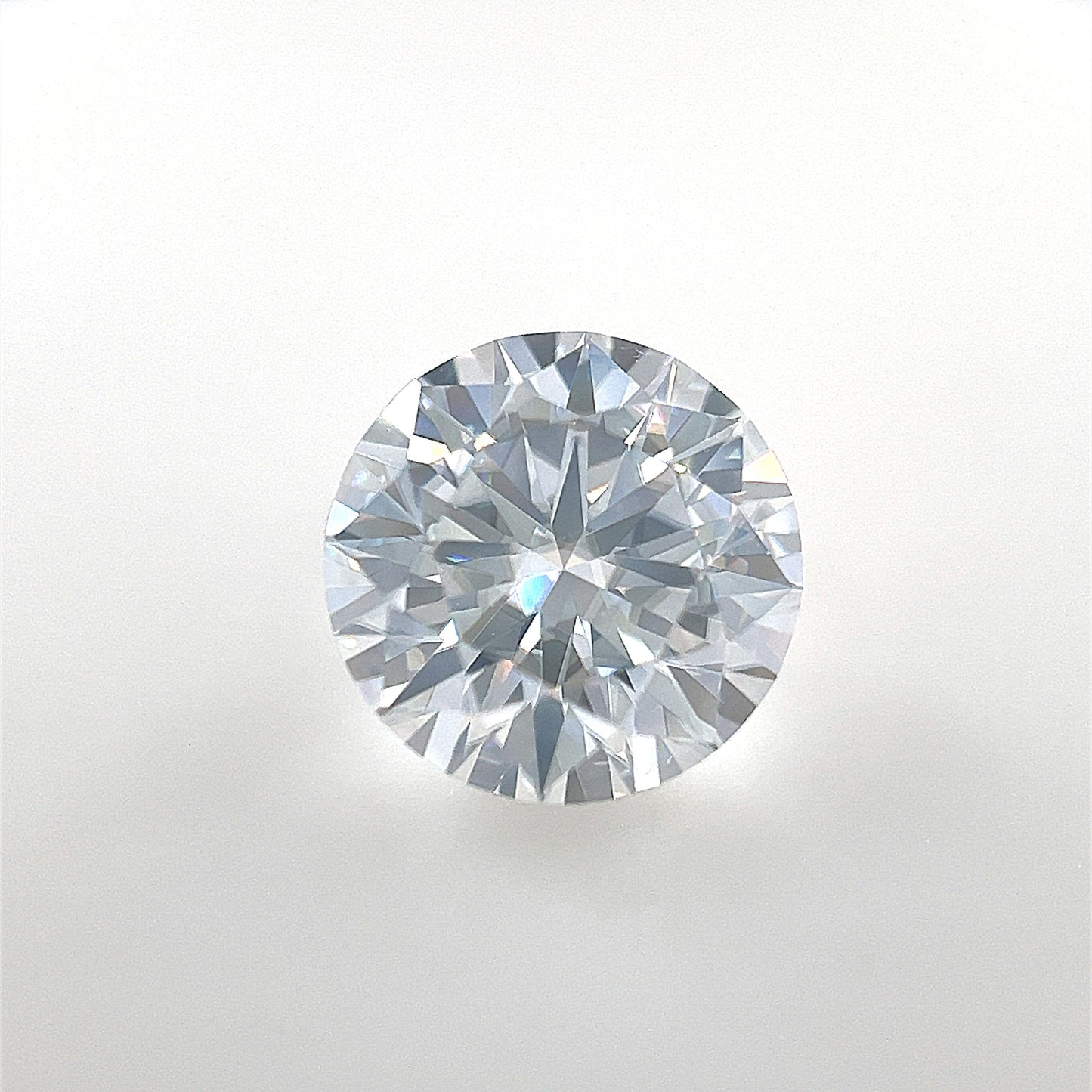 9mm Round White Moissanite