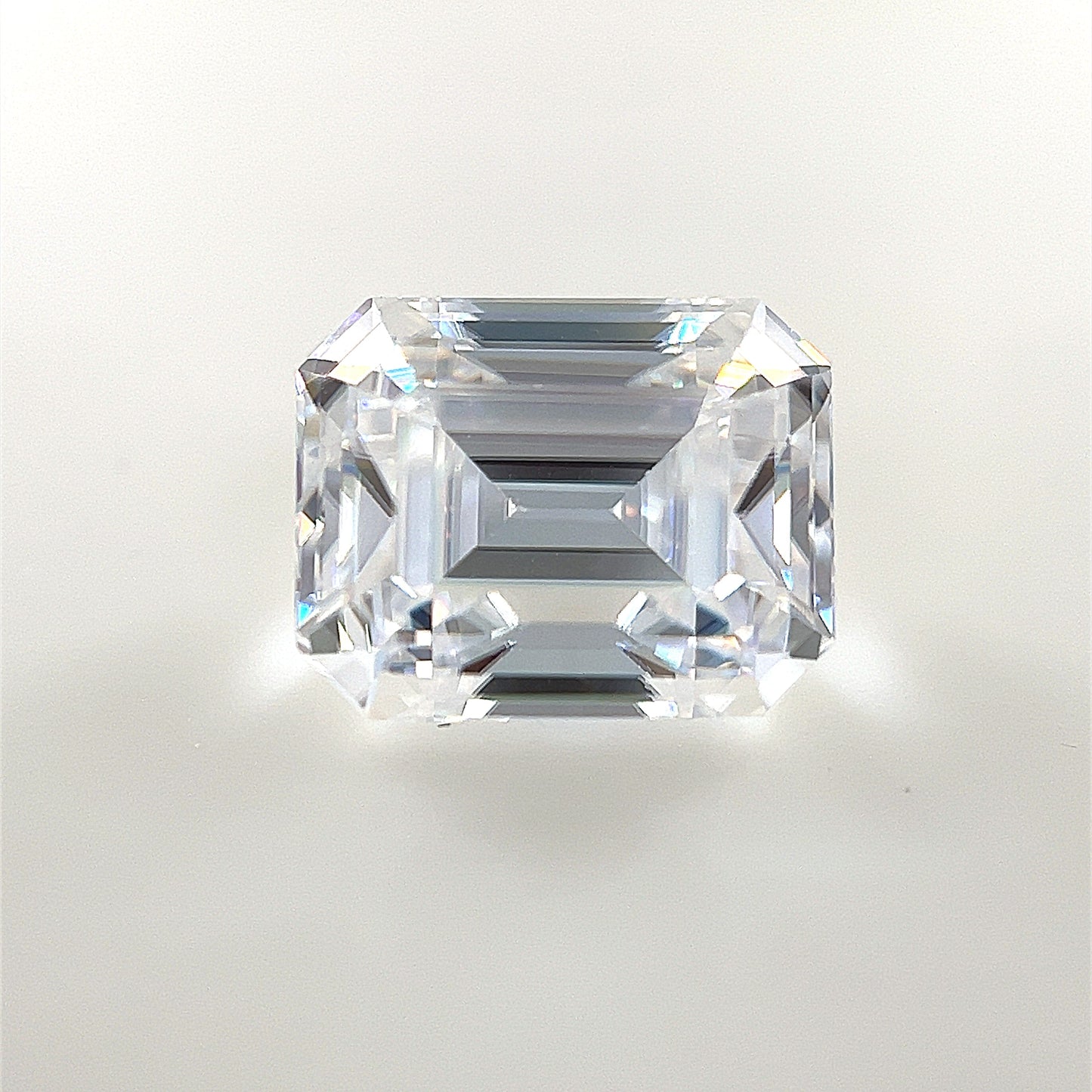 10x8 Emerald White Moissanite