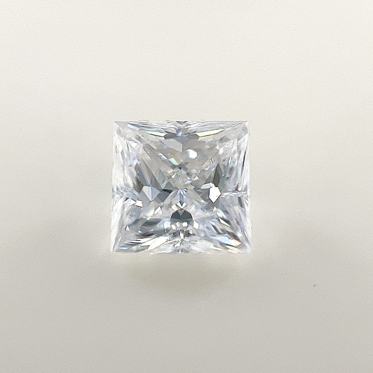6mm Square Princess White Moissanite