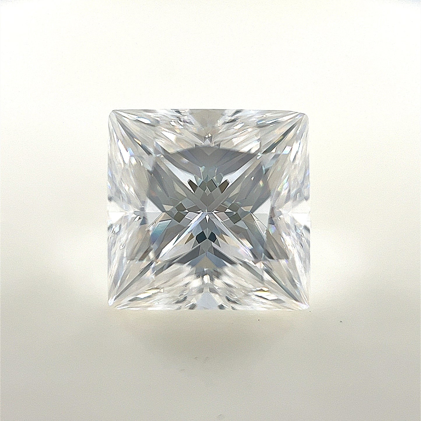 9mm Square Pincess White Moissanite