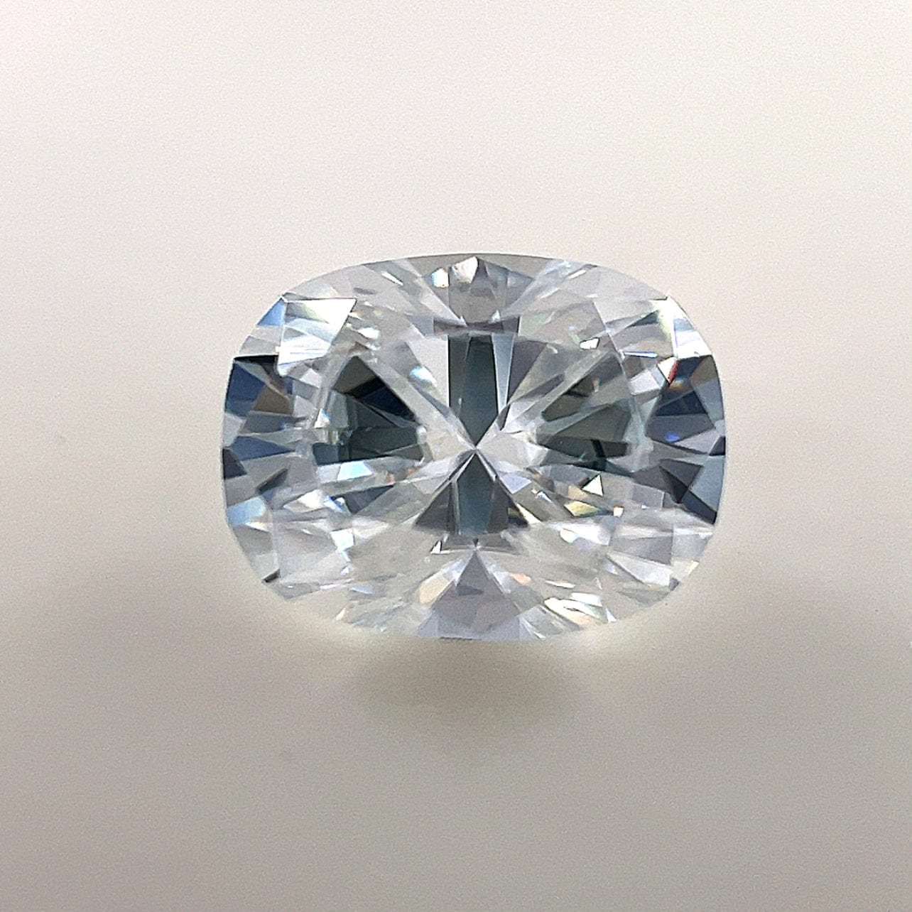 9x7 Cushion White Moissanite