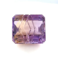 14.40 Carats Emerald 15.2 x 13.30 Premium Fancy Ametrine