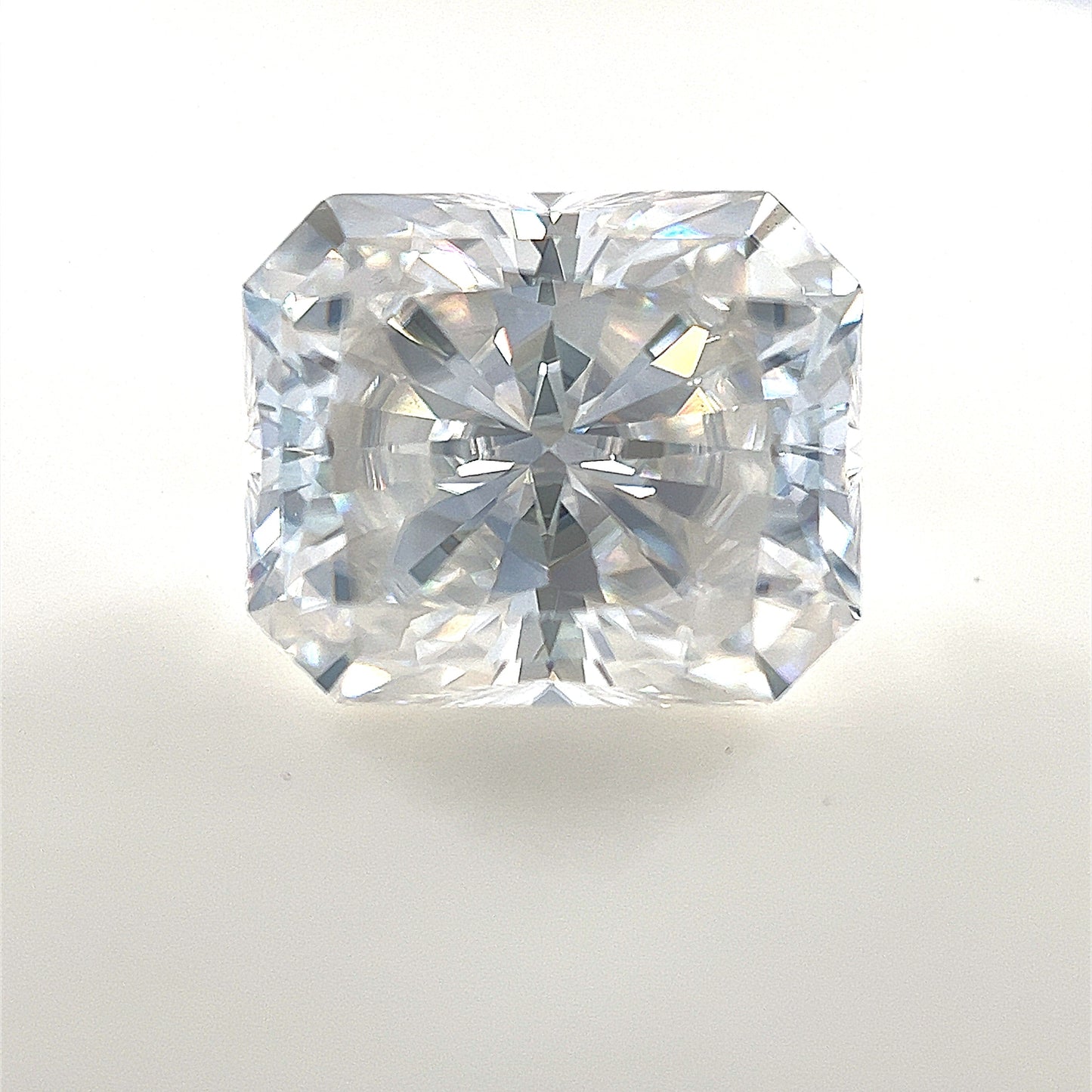 12x10 Emerald Radiant White Moissanite