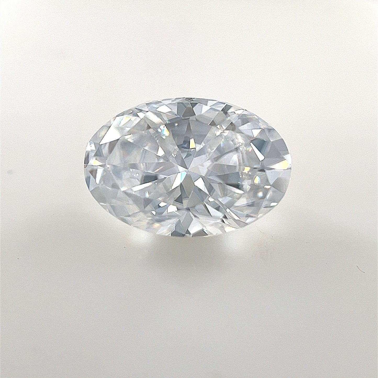 12x8 Oval White Moissanite