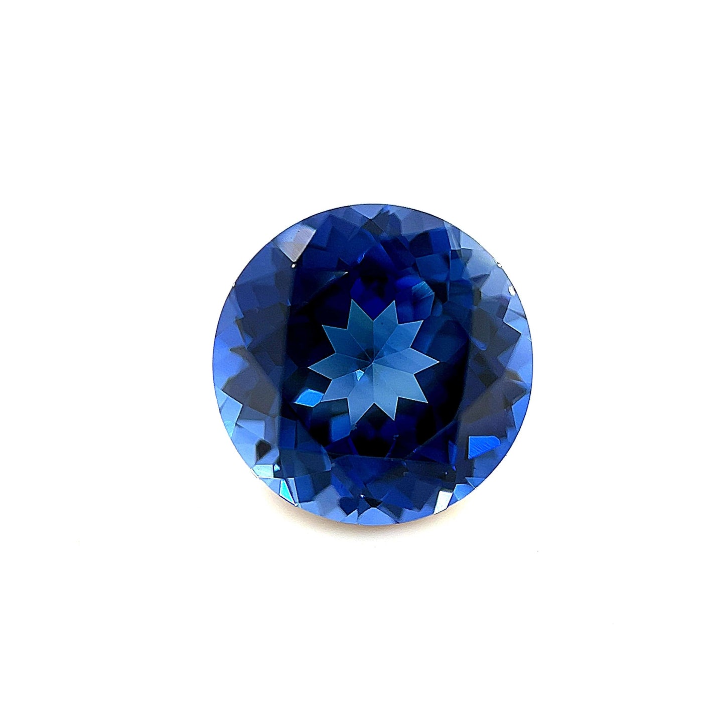 12mm Exceptional Round Lab Created Blue Sapphire