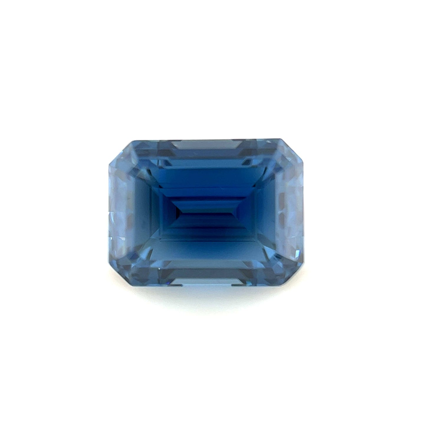 8x6 Emerald Blue Moissanite