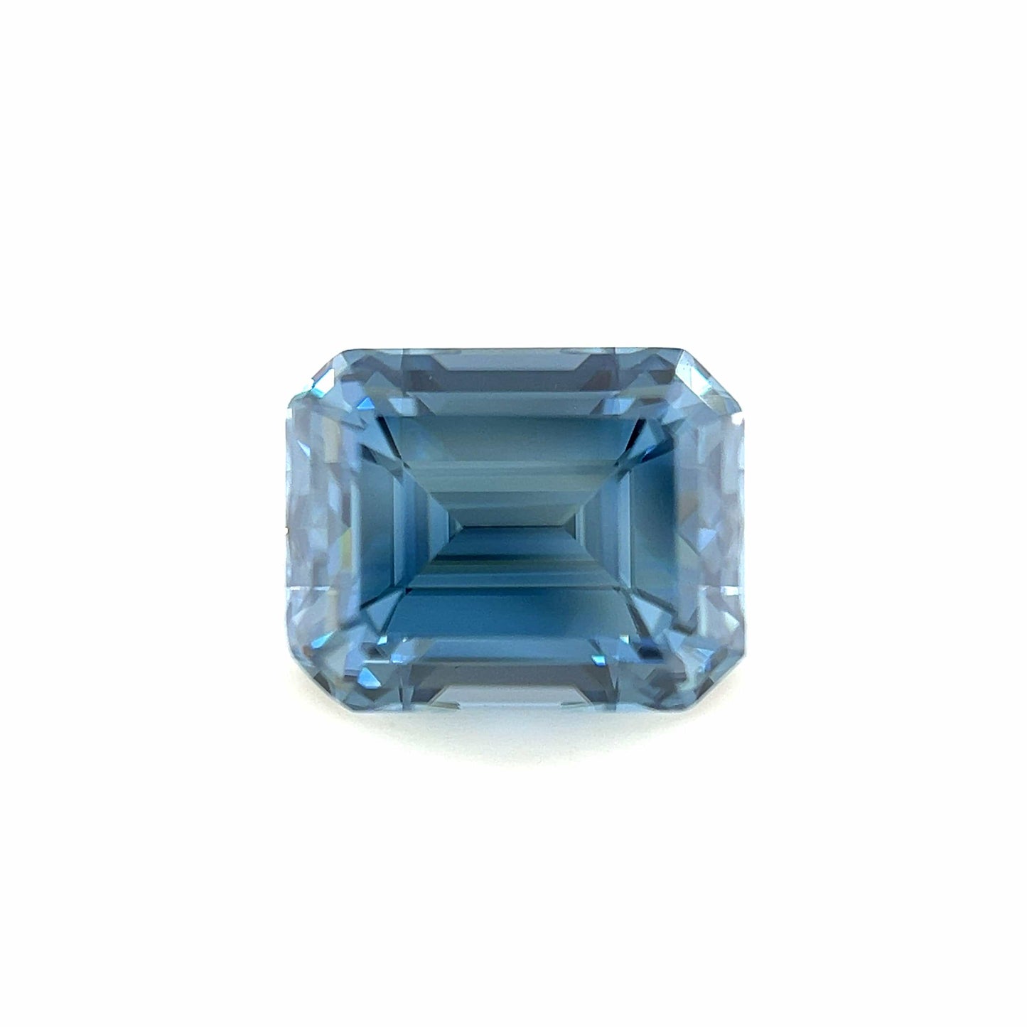 9x7 Emerald Blue Moissanite