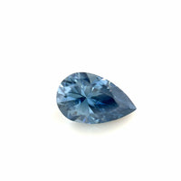 8x5 Pear Blue Moissanite