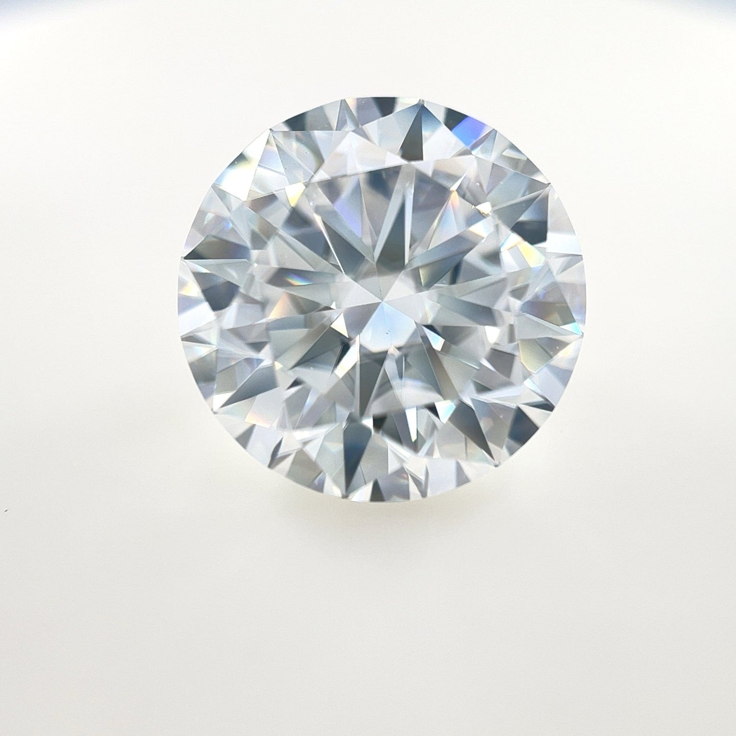 15mm Round White Moissanite