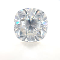 14mm Cushion White Moissanite