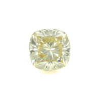 8mm Cushion Yellow Moissanite