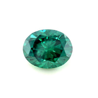 10.0x8.0 Oval Green Moissanite
