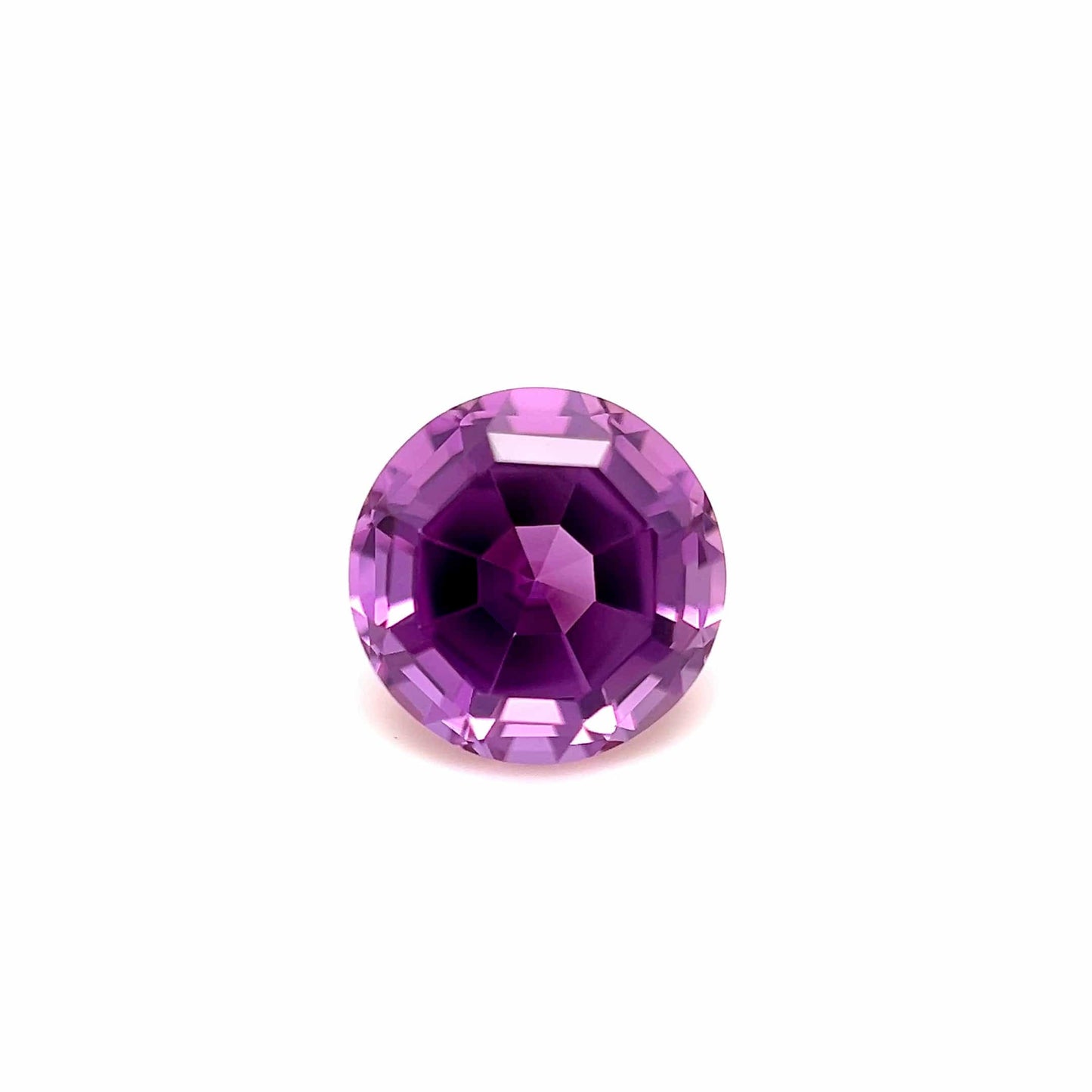 8mm Round Step Lab Created Purple Sapphire