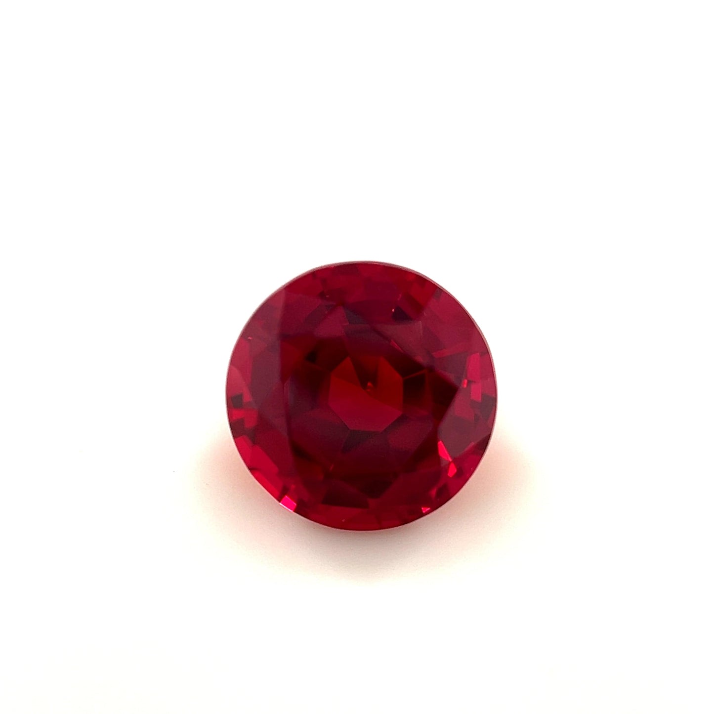 8mm Exceptional Round Step Lab Created Ruby
