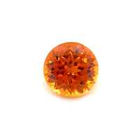 9mm Exceptional Round Lab Created Orange Sapphire