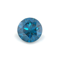1.27 Carats Round 6.50 x 6.50 x 4.50 Exceptional Blue Diamond